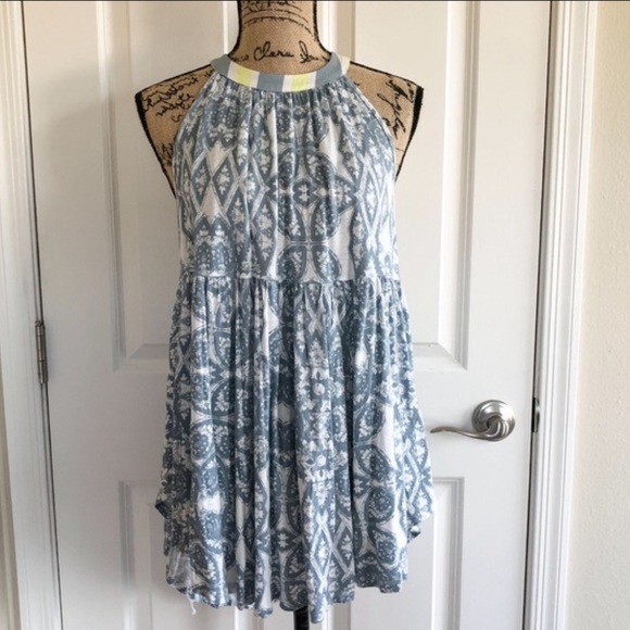 NWT Free People Mimi halter tunic size blue XS - Picture 10 of 12